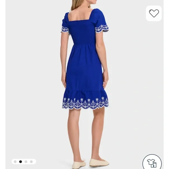 Gymboree Mandy Moore Royal Blue Midi Dress Mommy & Me Matching Dress Girls 3T - Picture 9 of 13